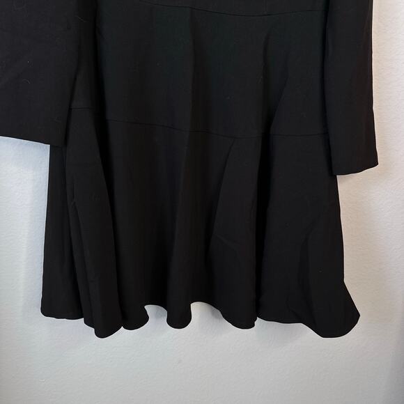 GAL MEETS GLAM Celeste Fit and Flare Dress Black Plus Size 16 Party LBD - Picture 7 of 9